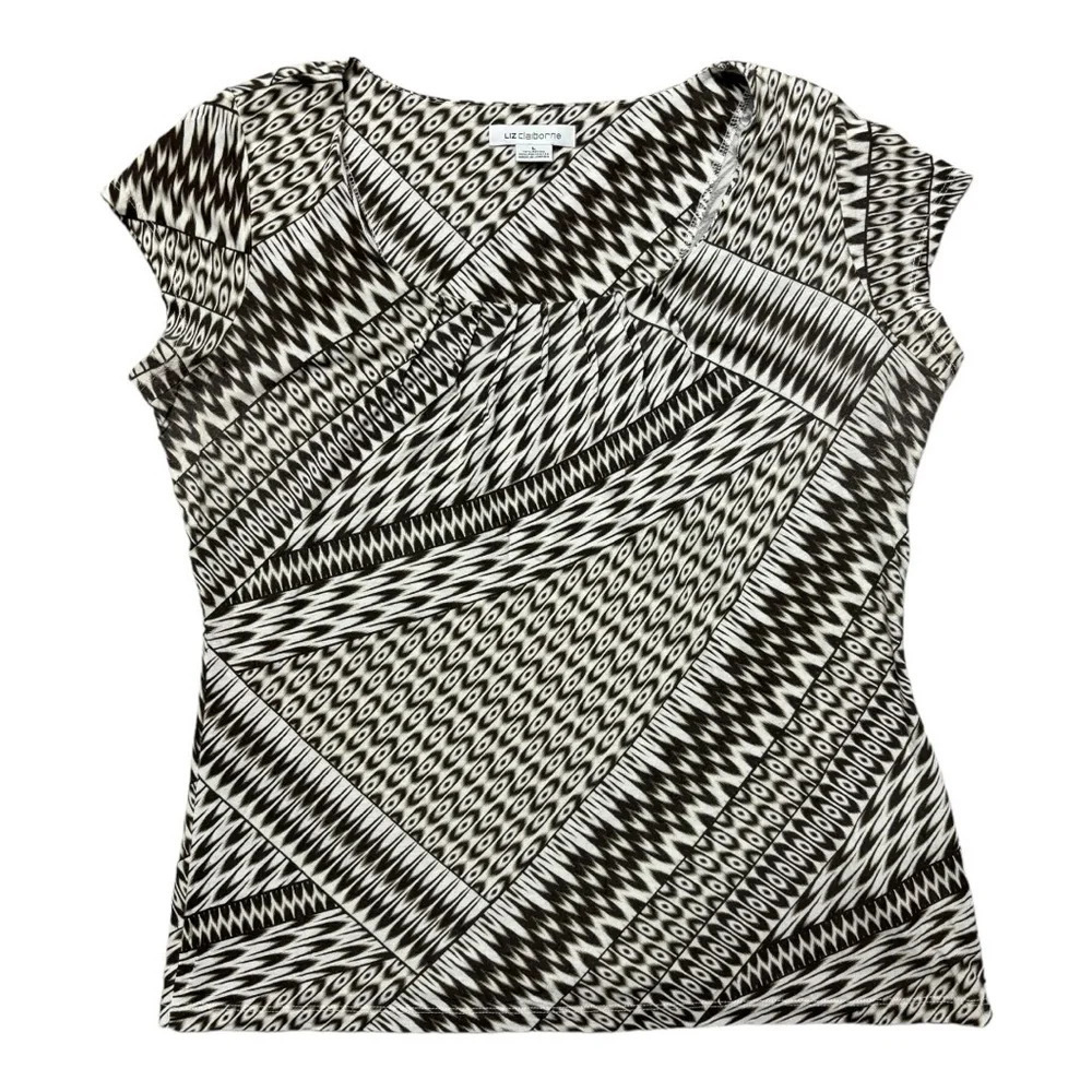 Liz Claiborne Pull Over Unique Top Size Large